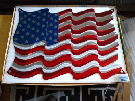 american flag metal wall art